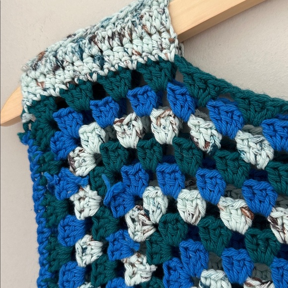 Handmade Crochet Granny Square Vest Top - Picture 2 of 4
